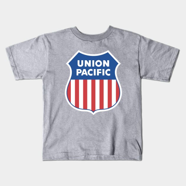 Union Pacific Railroad Proud Logo Kids T-Shirt by MatchbookGraphics